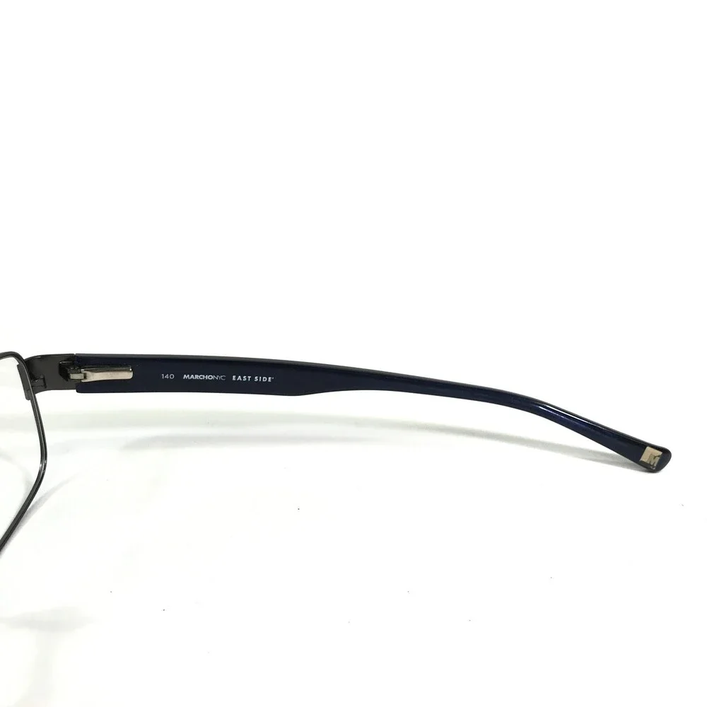 Marchon NYC Eyeglasses Frames CHAMBER 033 Grey Blue Rectangular 53-17-140